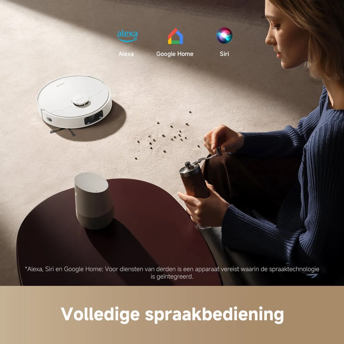 Dreame D20 Robotstofzuiger met Dweilfunctie - 13.000 Pa - Wit