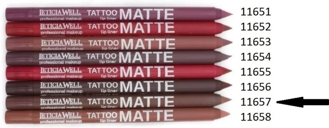 LETICIA WELL Matte Tattoo Lippotlood 11657 - Bruin
