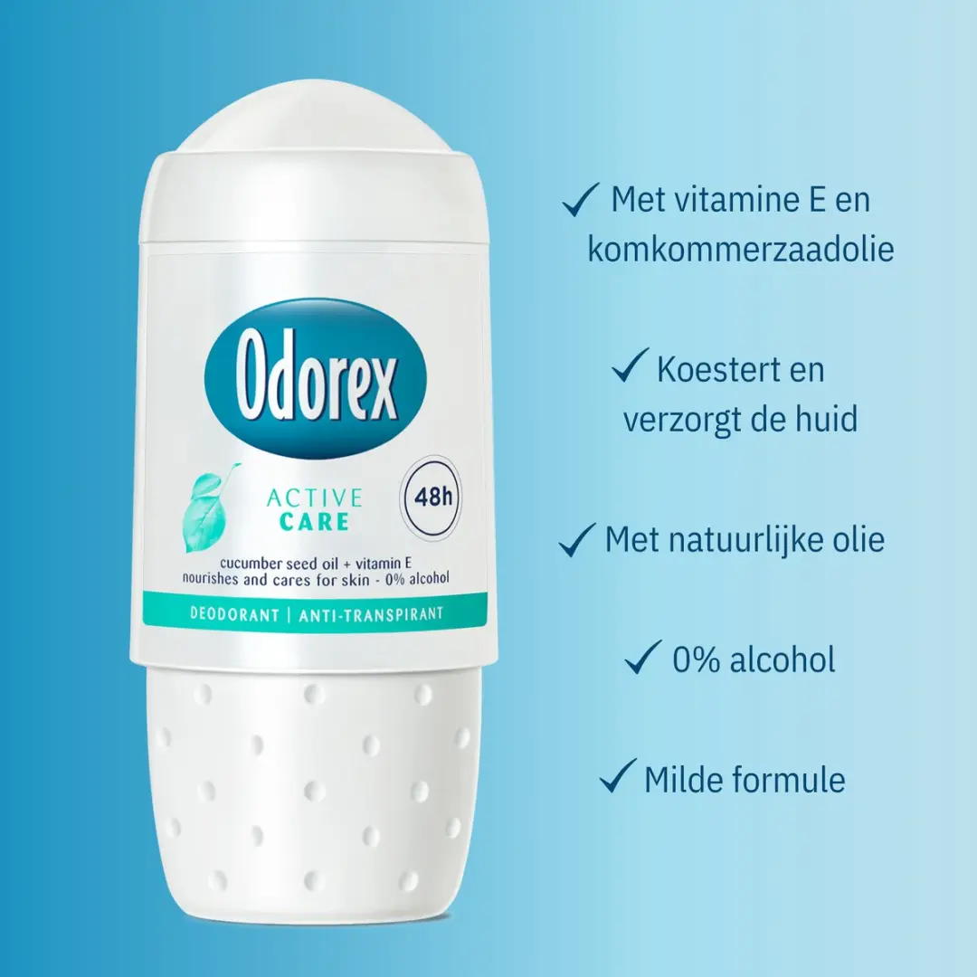 Odorex Active Care Anti-Transpirant Roller - 6x50ml