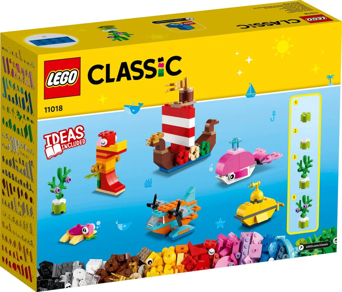 LEGO Classic Creatief Zeeplezier 11018 - 333 Stukken