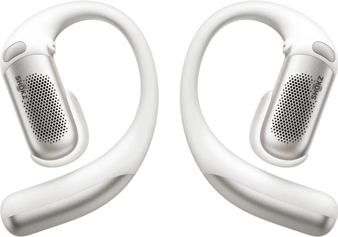 Shokz OpenFit Pro T010-ST-WT Draadloze Oortjes - Adaptieve Ruisonderdrukking - 50 Uur - Wit