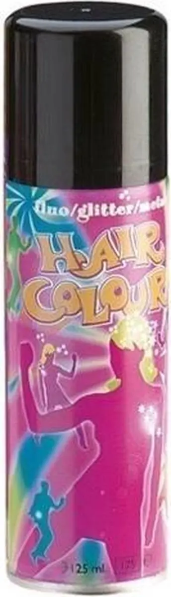 Sibel Metallic Hair Colour Spray Zwart 125ml