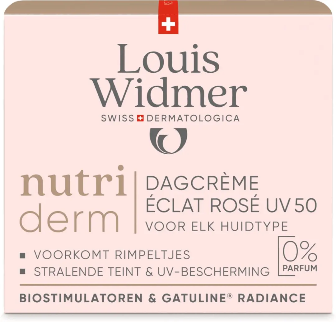 Louis Widmer Nutriderm Dagcrème Éclat Rosé UV SPF 50 - 50ml