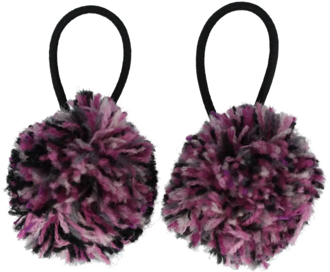 Haarsoires Pompom Elastiekjes 4cm