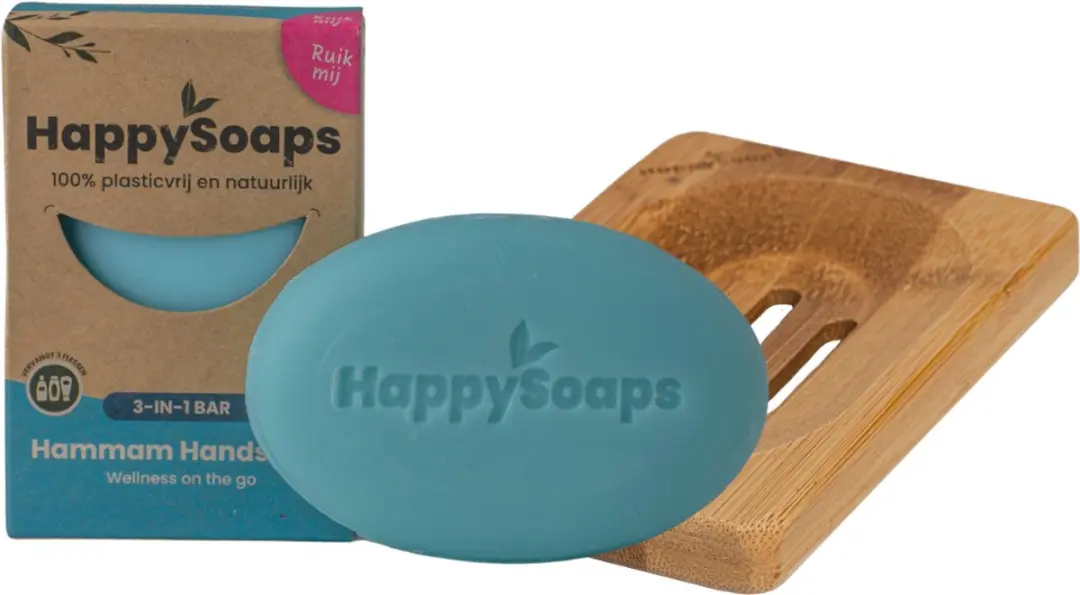 HappySoaps Hammam Handsome 3-in-1 Shampoo Bar