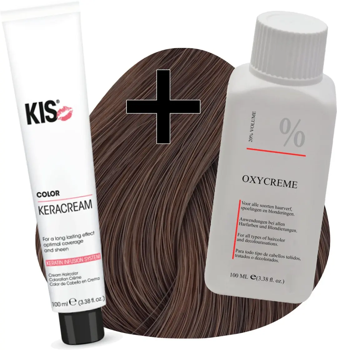 KIS Haarverfset 7H Medium Hazelnoot Blond 100ml