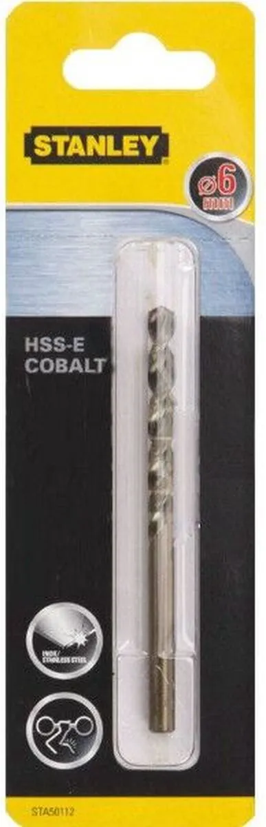 Stanley Metaalboor HSS-E Cobalt 6mm