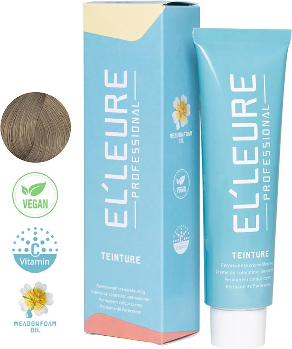 Elleure Haarverf Teinture 9.1 Asblond 100ml