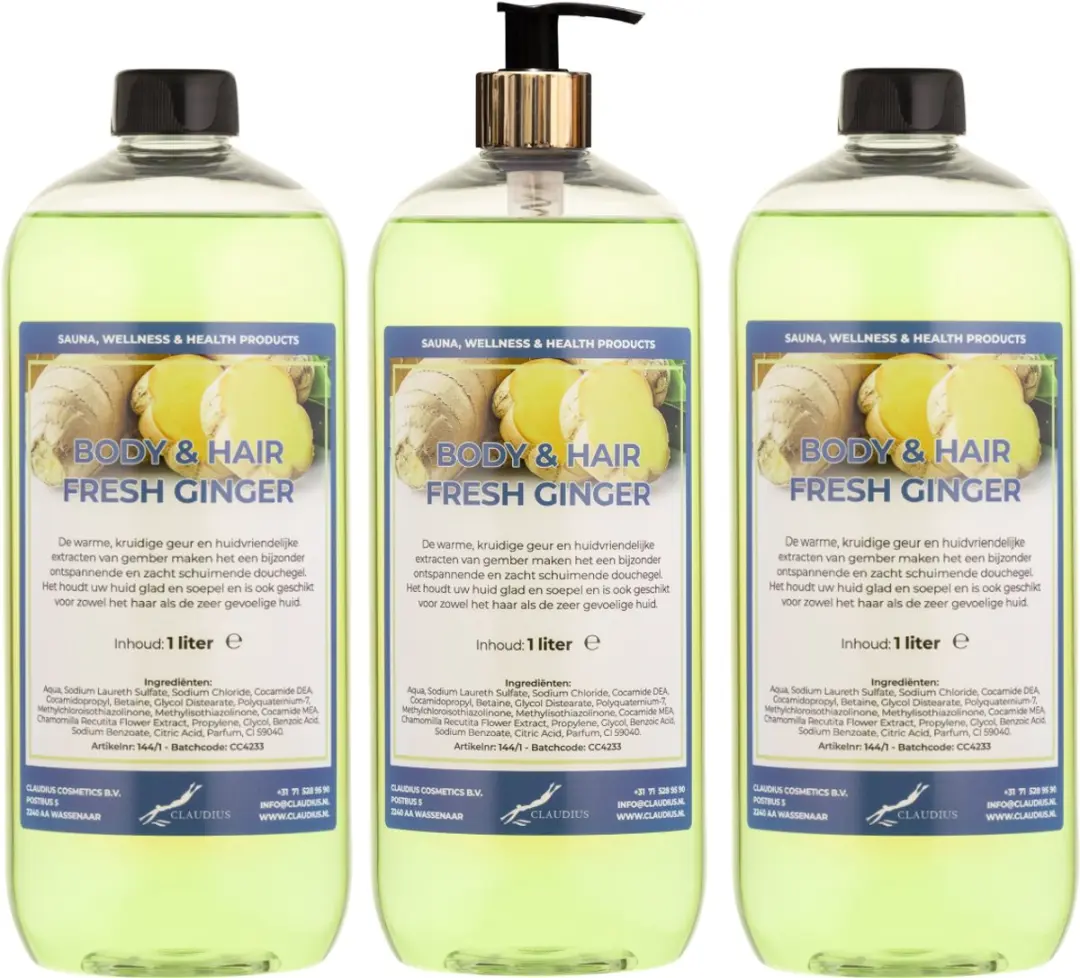 Splashbox Cosmetics Body & Hair Fresh Ginger 1L