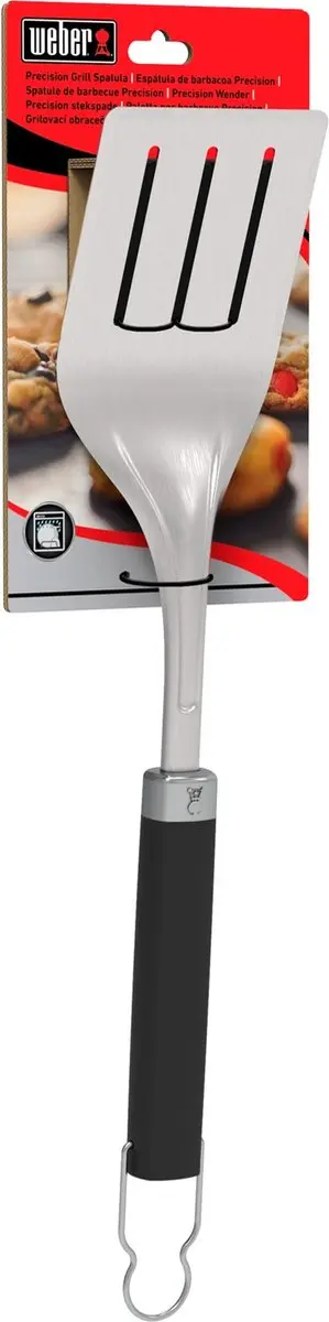 Weber Precision Barbecuespatel - Roestvrij staal - Zwart