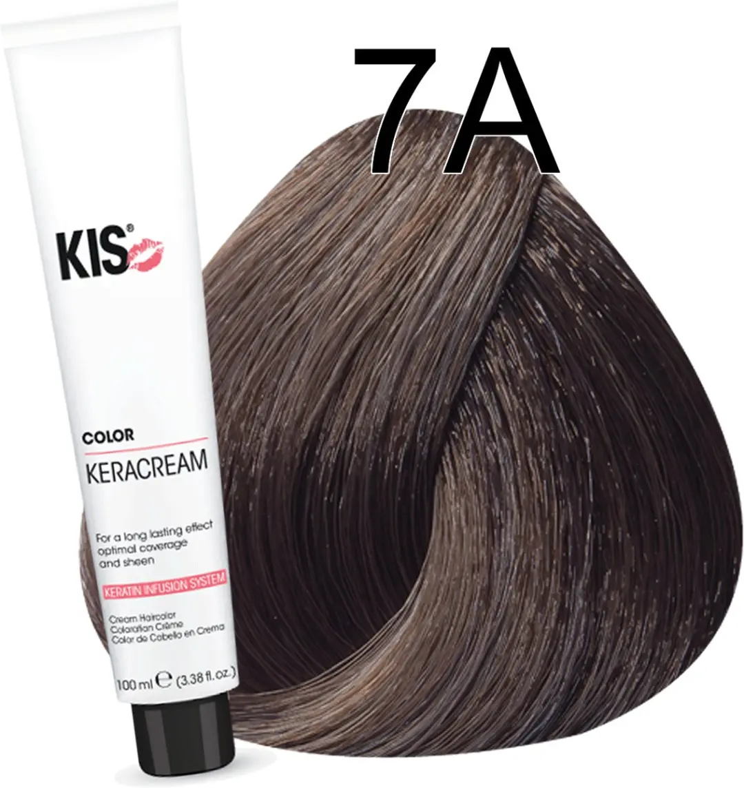 KIS Haarverf 7A Middel Asblond 100ml