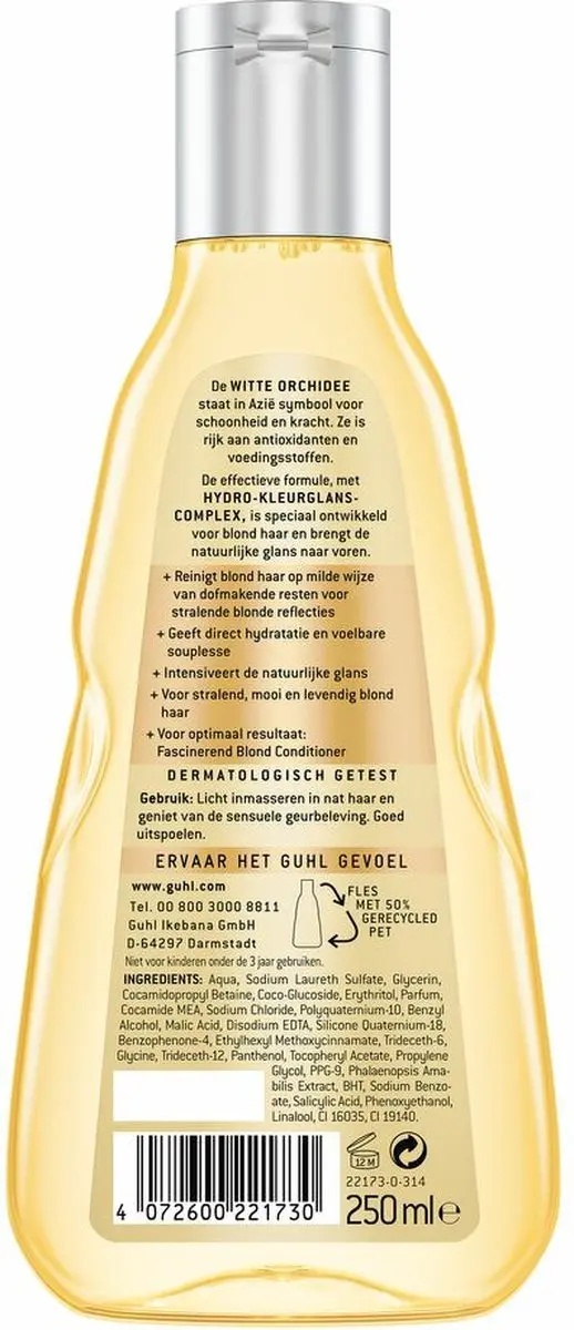 Guhl Shampoo Blond Glans & Verzorging 4x250ml