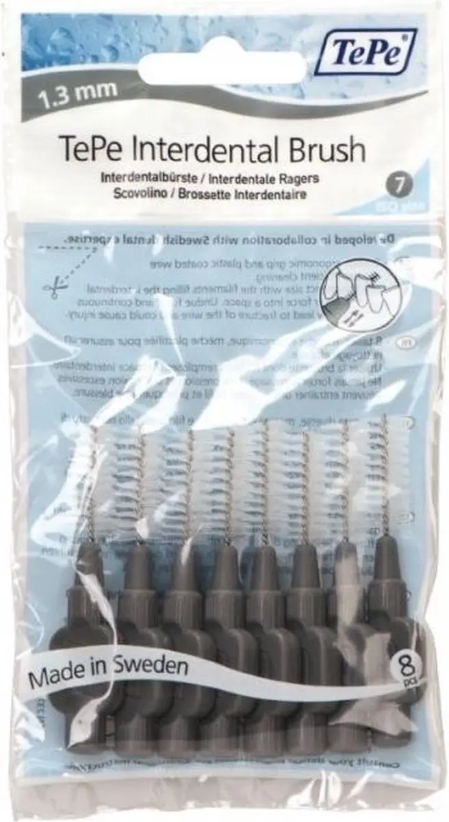 TePe Origineel Grijs Rager 1,3mm - 8 Stuks