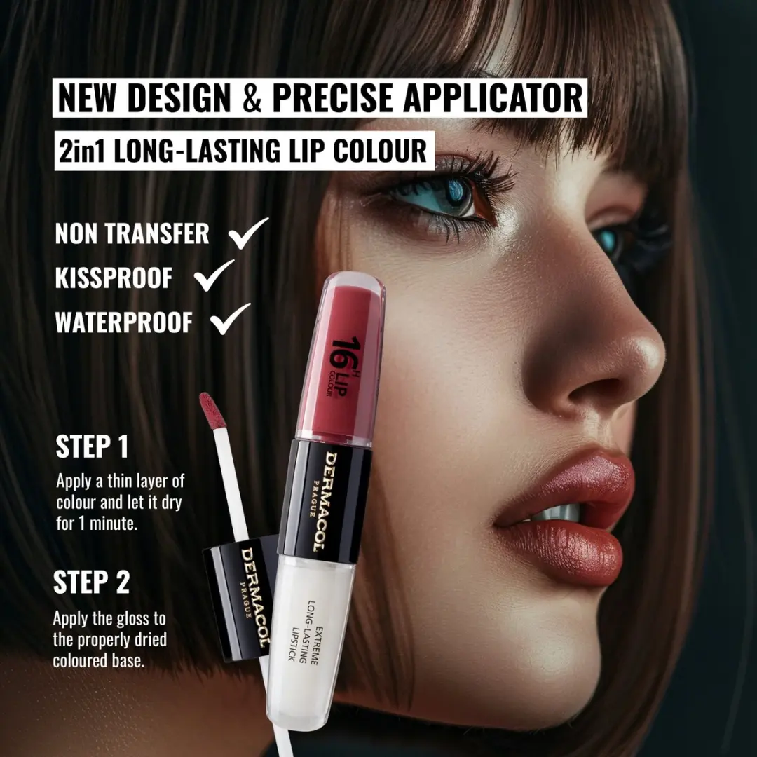 Dermacol 16-Uur Lipgloss Rood - 8ml