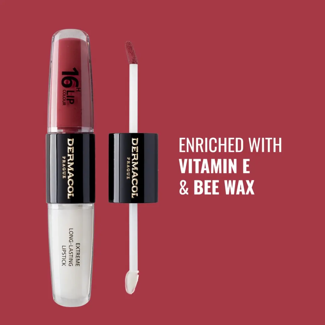 Dermacol 16-Uur Lipgloss Rood - 8ml - afbeelding 6 van 6