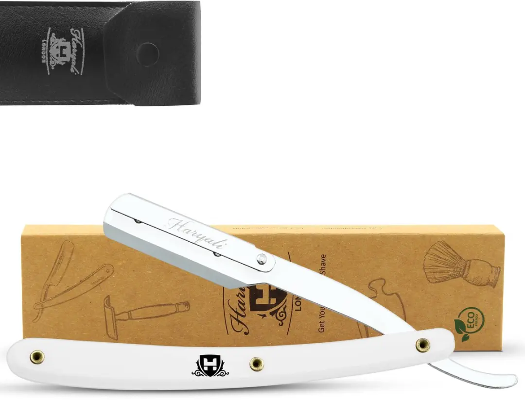 Haryali London Cut Throat Scheermes - 1 Mesje - Wit