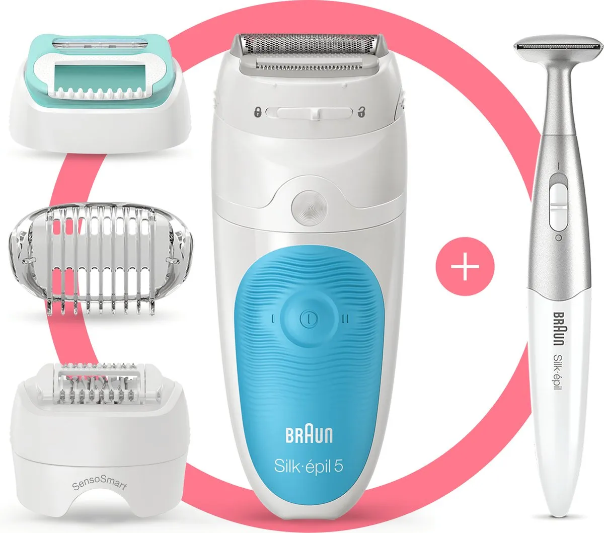 Braun Silk-épil 5 5-810 Epilator - 3 Opzetstukken - afbeelding 6 van 6