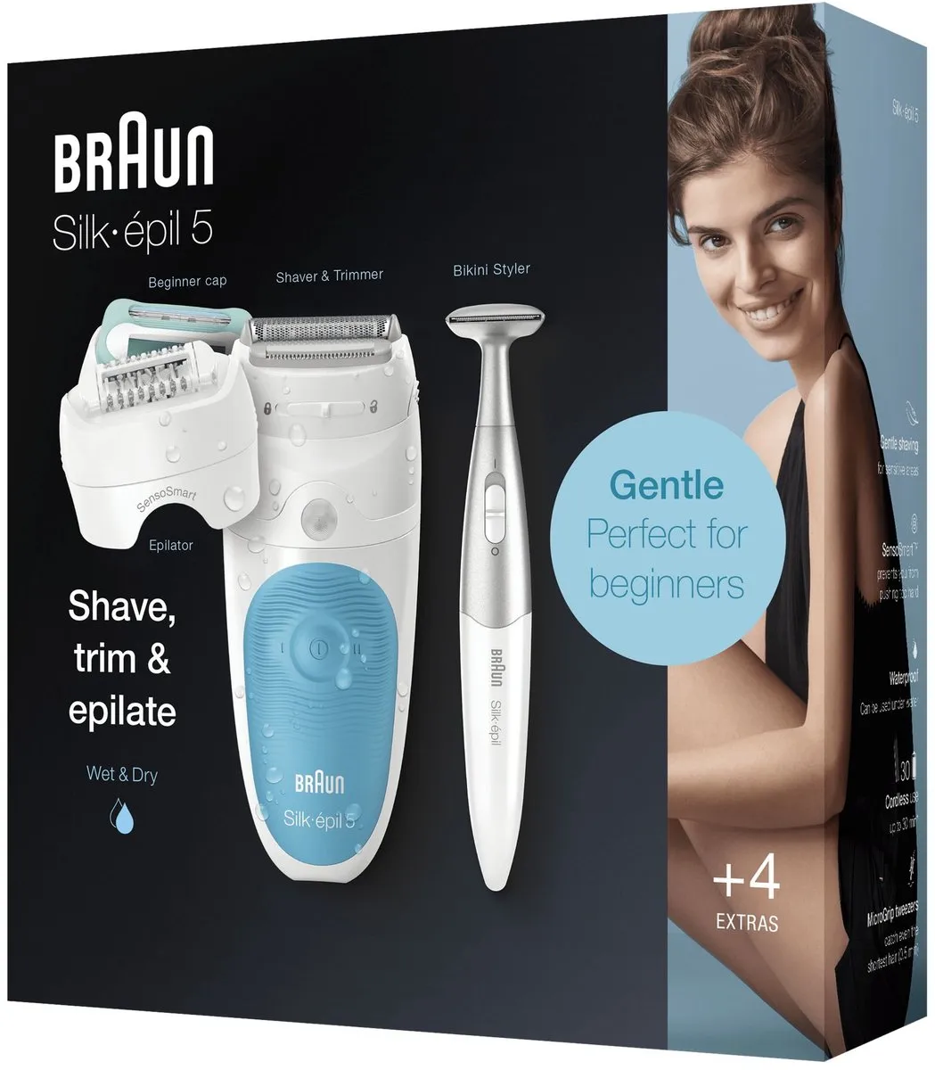 Braun Silk-épil 5 5-810 Epilator - 3 Opzetstukken