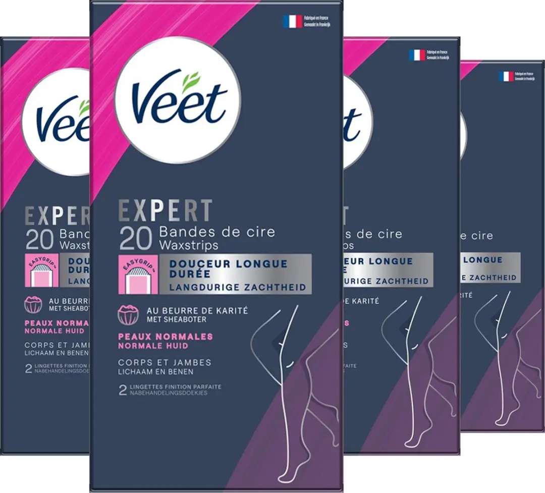 Veet Expert Koude Wasstrips Benen 80 Stuks
