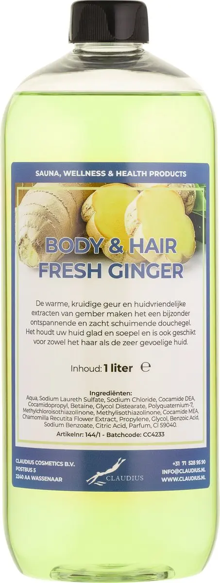 Splashbox Cosmetics Fresh Ginger Body & Hair 1L