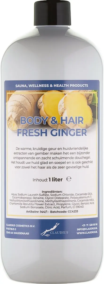 Splashbox Cosmetics Fresh Ginger Body & Hair 1L