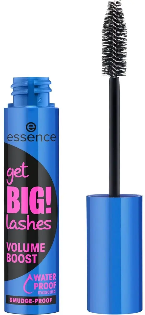Essence get BIG! Volume Boost Waterproof Mascara - Zwart - afbeelding 6 van 6