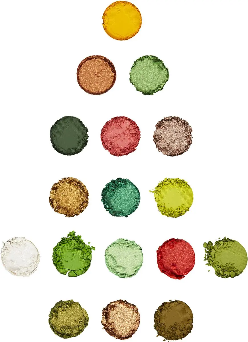 Makeup Revolution The Grinch Eyeshadow Palette - 17 Kleuren