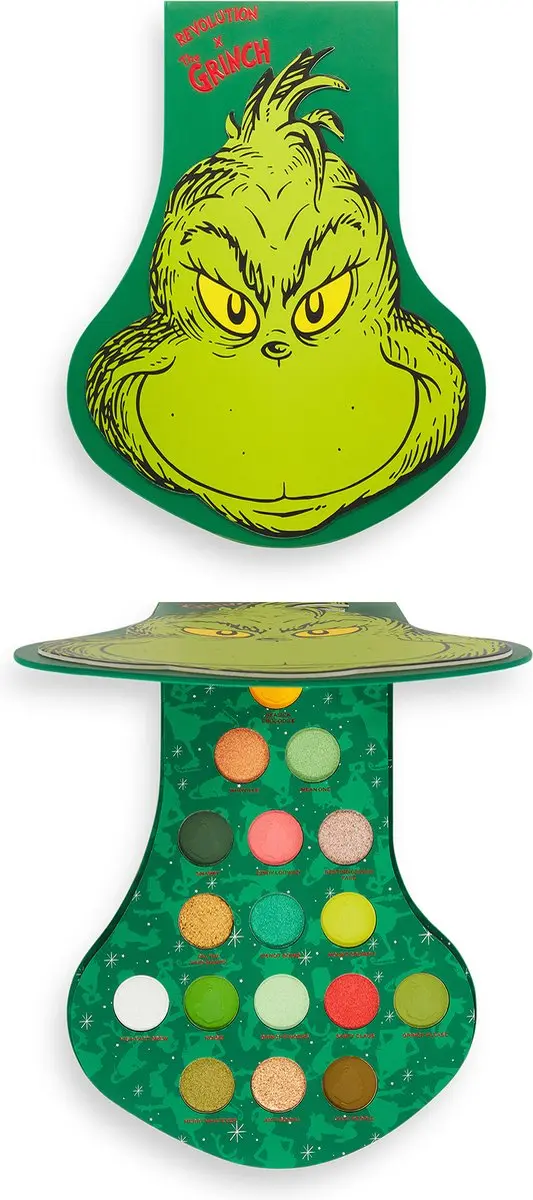 Makeup Revolution The Grinch Eyeshadow Palette