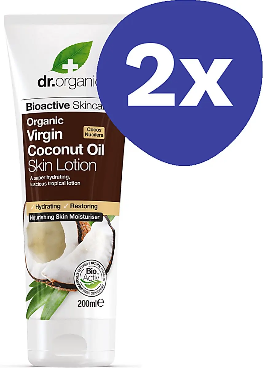 Dr Organic Kokosolie Bodylotion 2x200ml