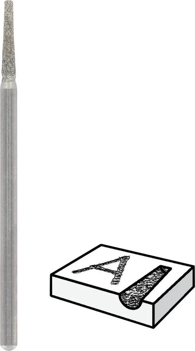 Dremel 7134 Diamantstift 2,0mm - 2 Stuks