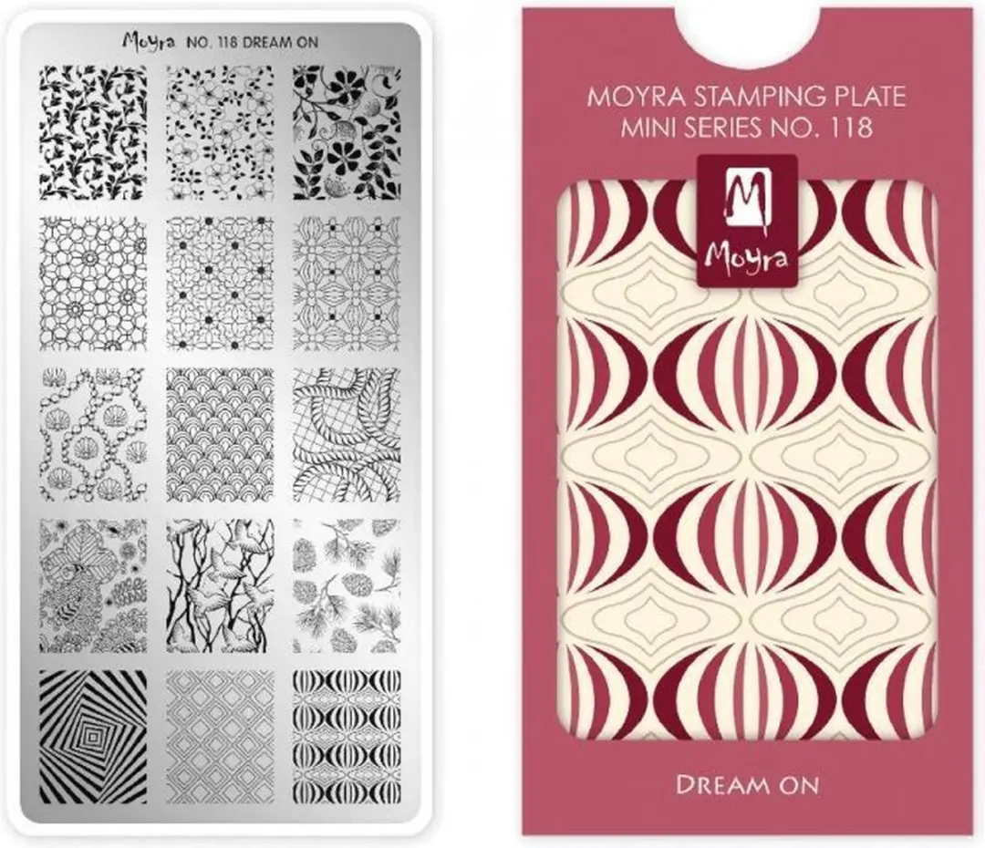 Moyra Mini Stamping Plate M118 Dream On