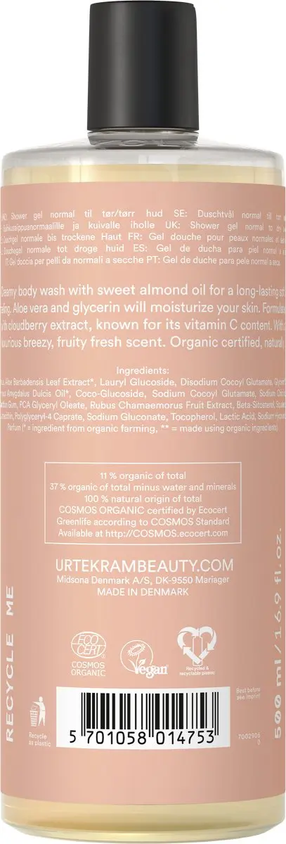 Urtekram Nordic Berry Bodywash 500ml - 6 Stuks