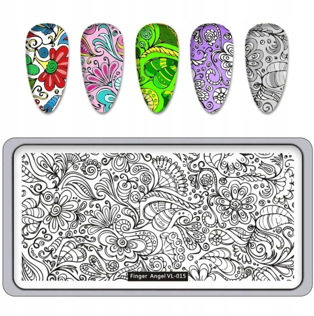 Born Pretty Nagel Stempelplaat VL-015 Bloemen & Natuur