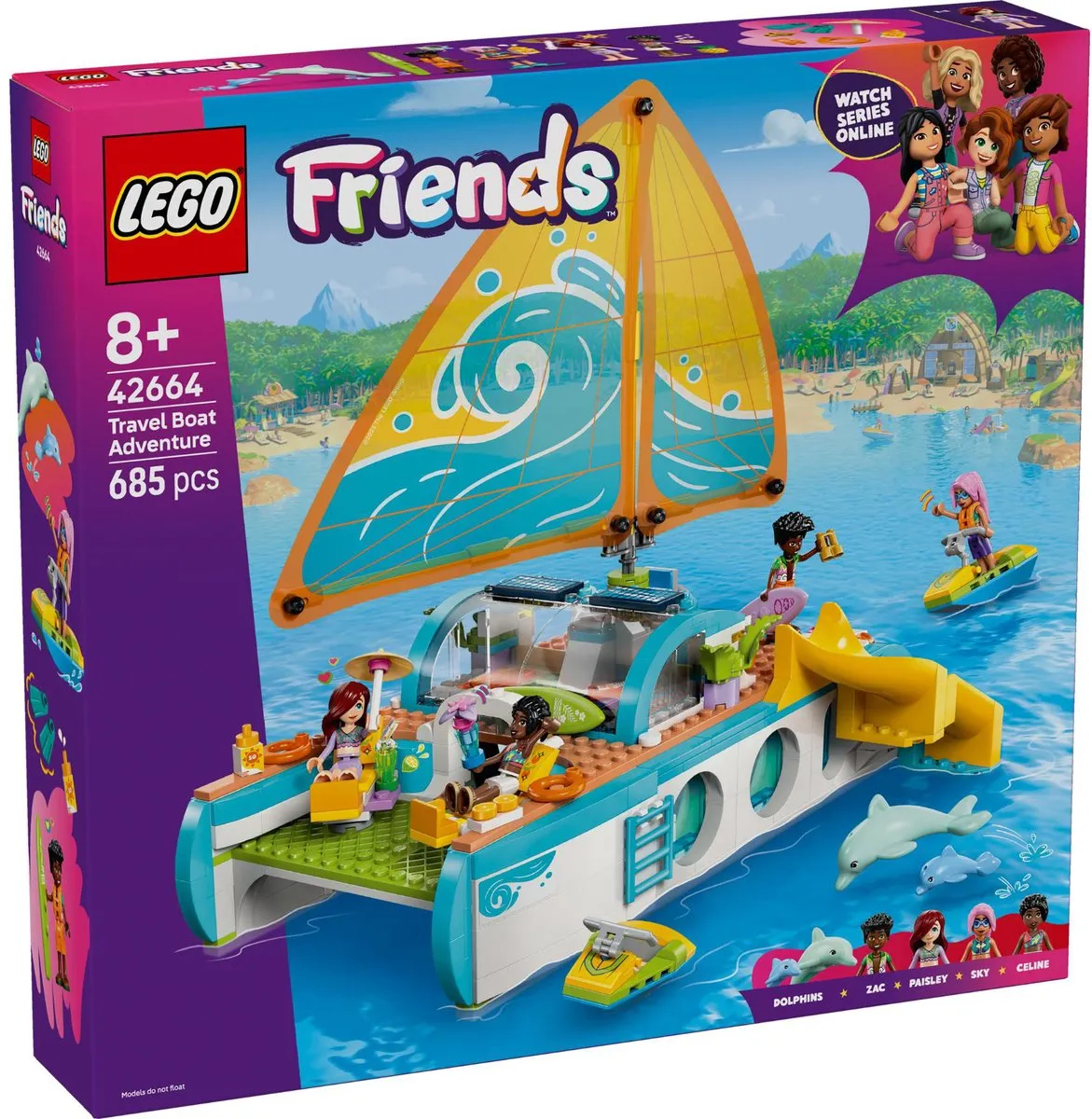 LEGO Friends Avontuurlijke Bootreis 42664 - 685 Stukken