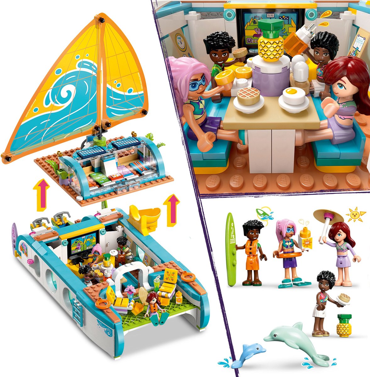 LEGO Friends Avontuurlijke Bootreis Boot Speelgoed voor Kinderen - 42664