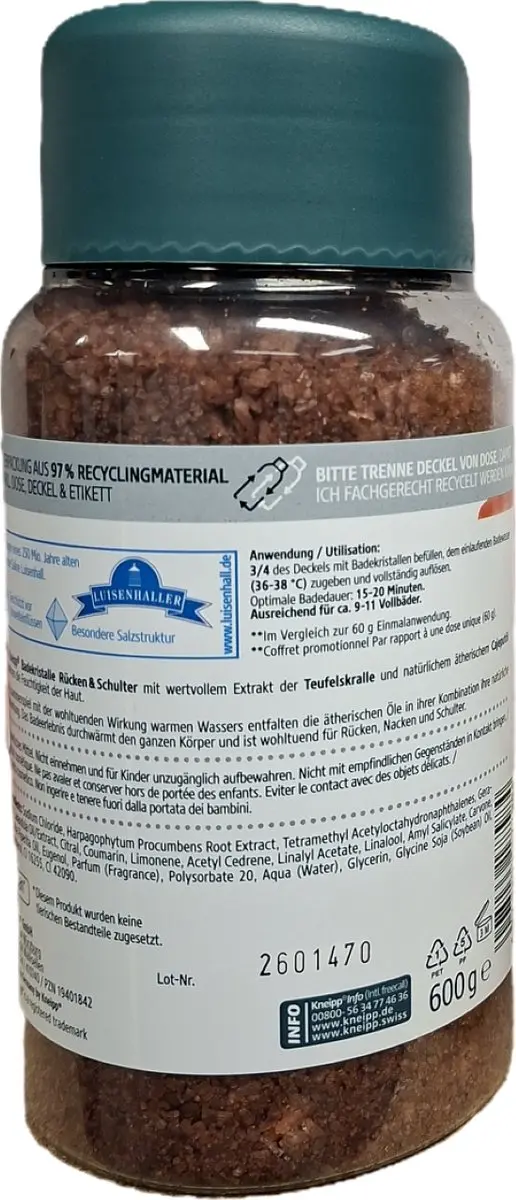 Kneipp Badkristallen Arnica & Rückenwohl 600g