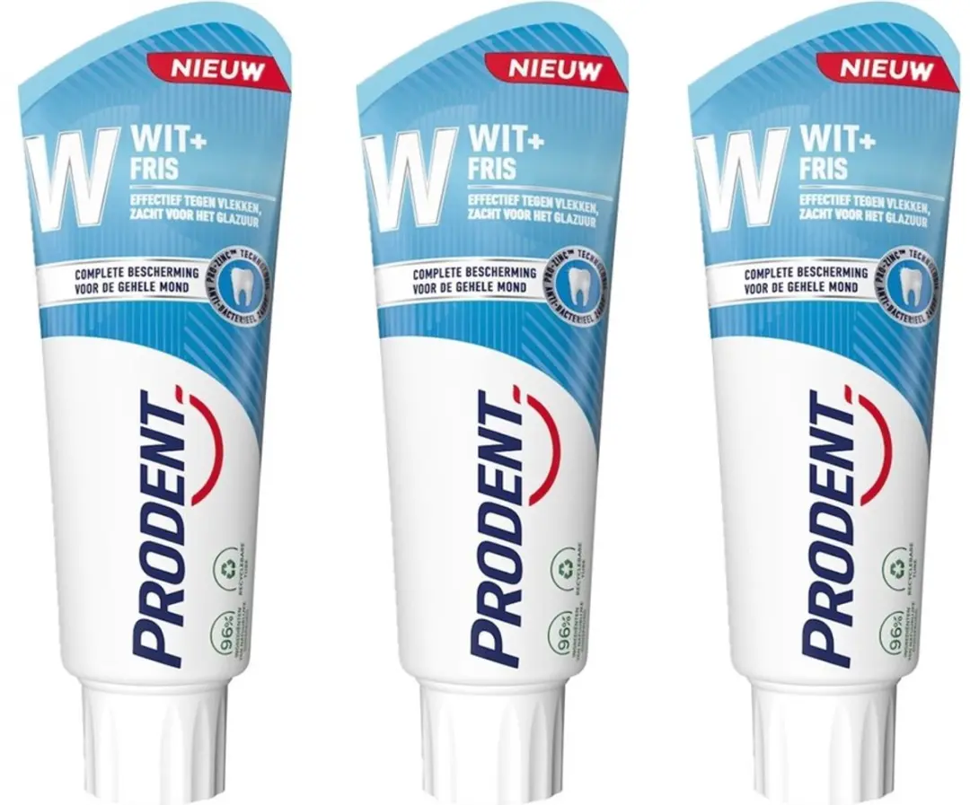 Prodent Tandpasta Wit + Fris 75ml