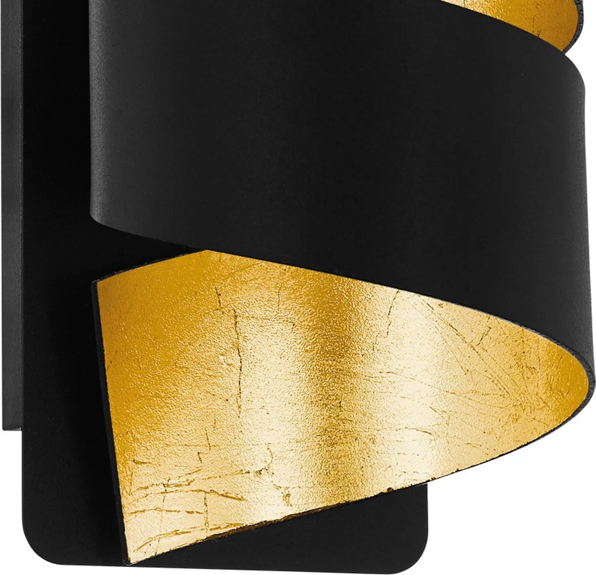 Eglo Elizondo Wandlamp E14 - 27cm - Zwart/Goud