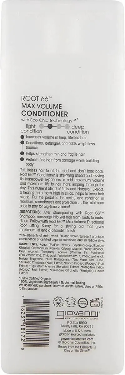 Giovanni Cosmetics Root 66 Max Volume Conditioner 250ml