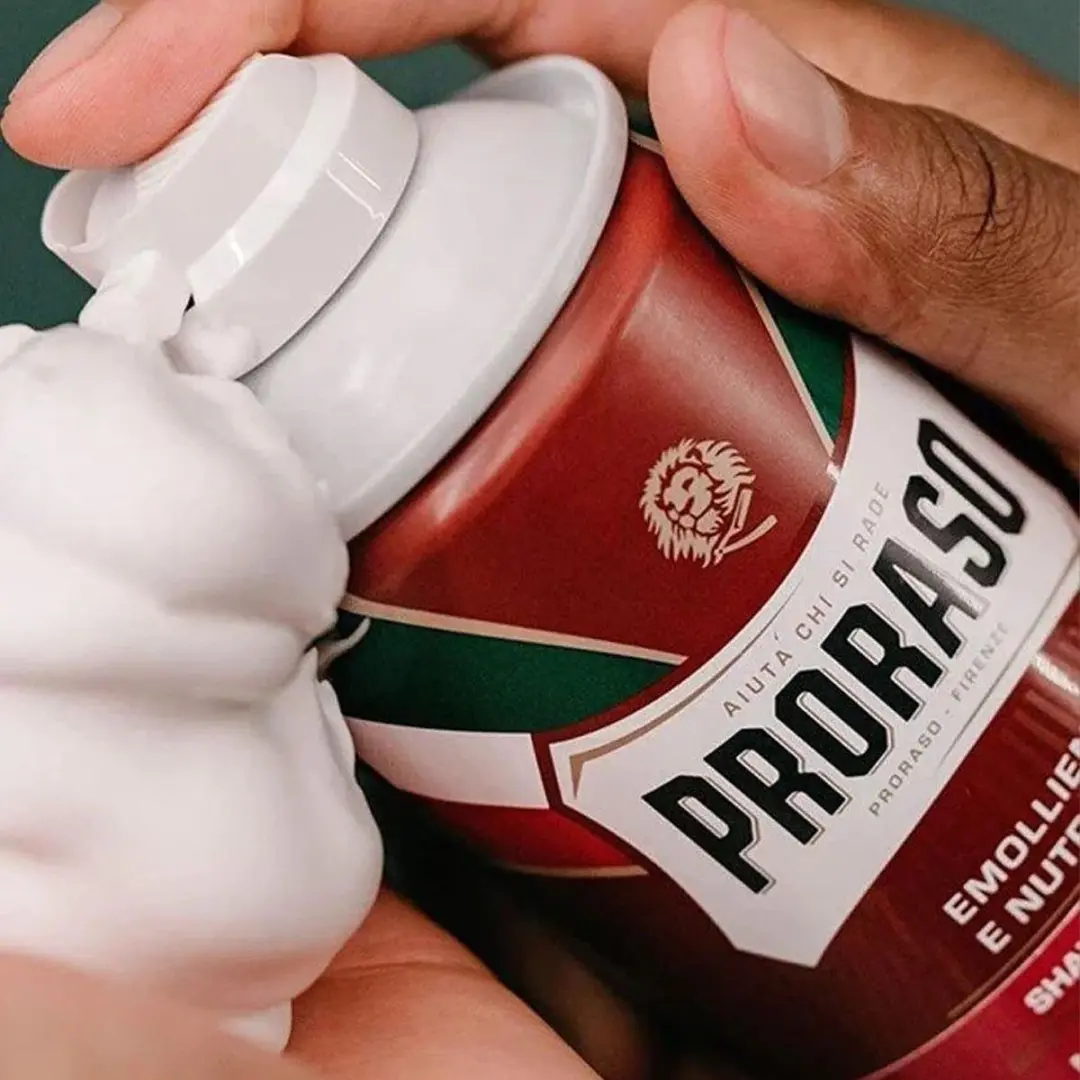 Proraso Red Shaving Cream Mousse 300ml - afbeelding 6 van 6