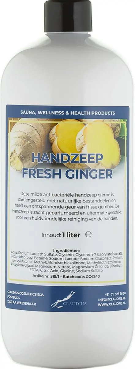Splashbox Cosmetics Handzeep Fresh Ginger 1L