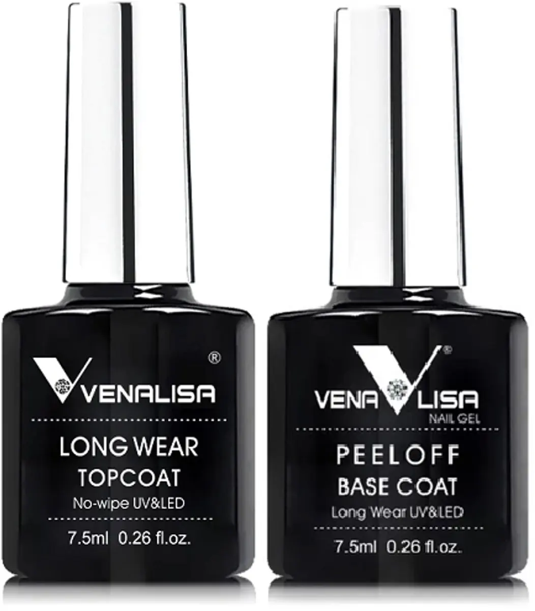 Venalisa Long Wear Top & Peel Off Base Coat Gellak Set 15ml