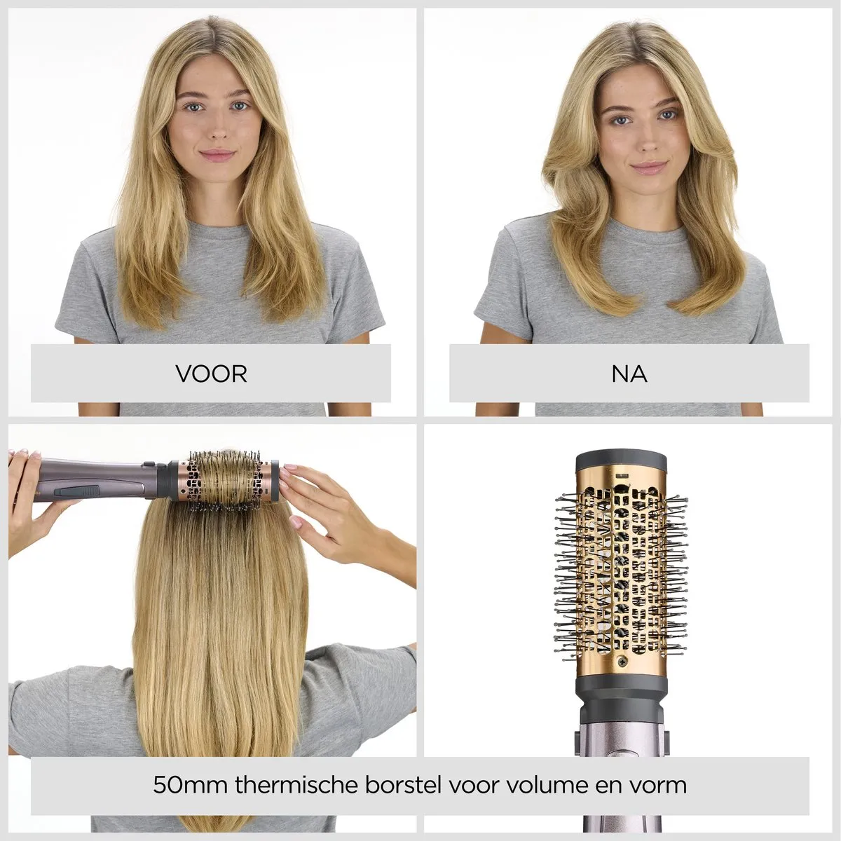 Babyliss Air Style 1000 AS136E Multistyler - 1000W - Grijs/Rosé goud