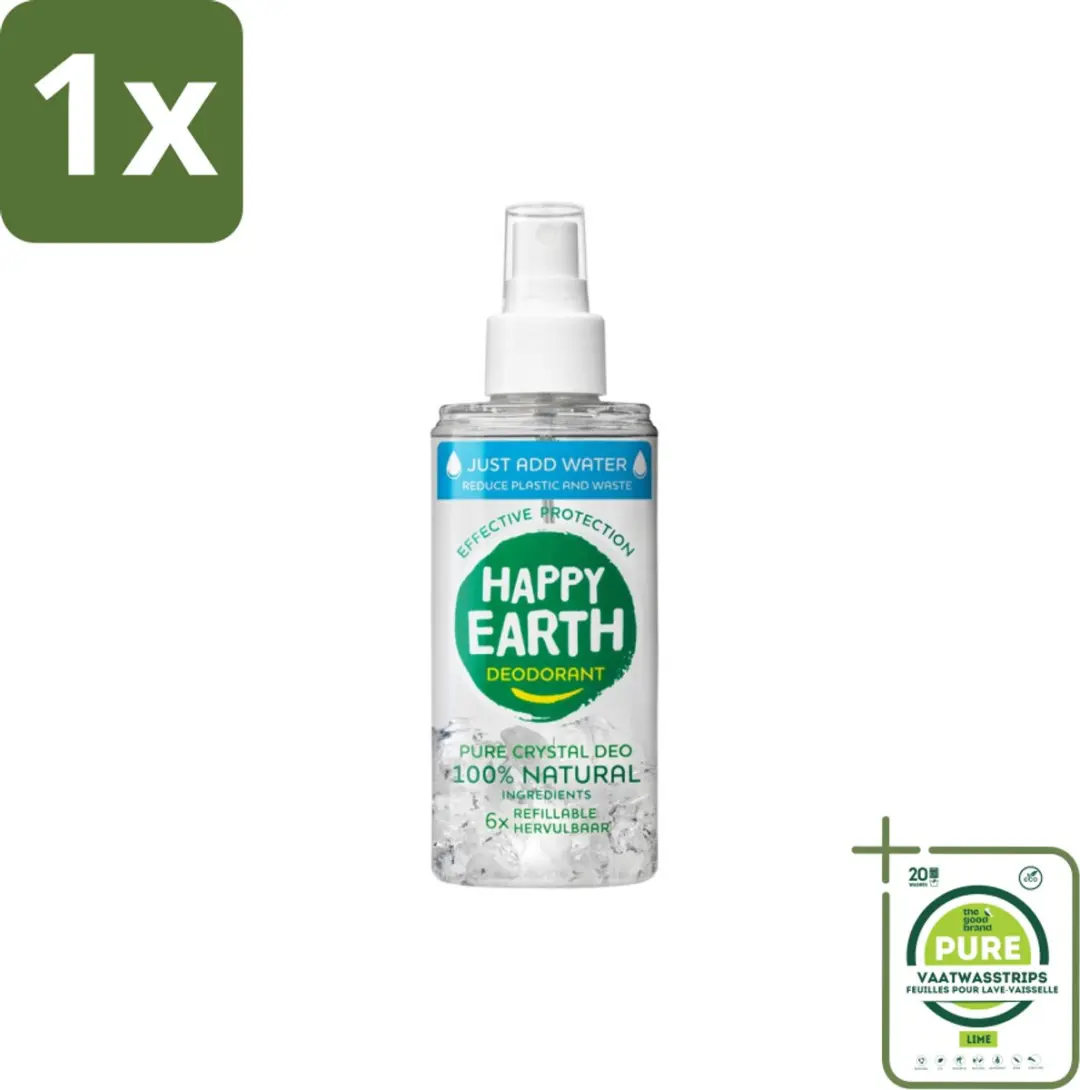 Happy Earth Just-Add-Water Deodorant Spray 100ml