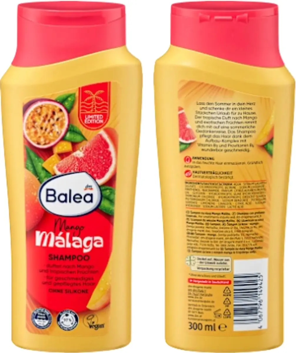 Balea Shampoo Mango Málaga 300ml