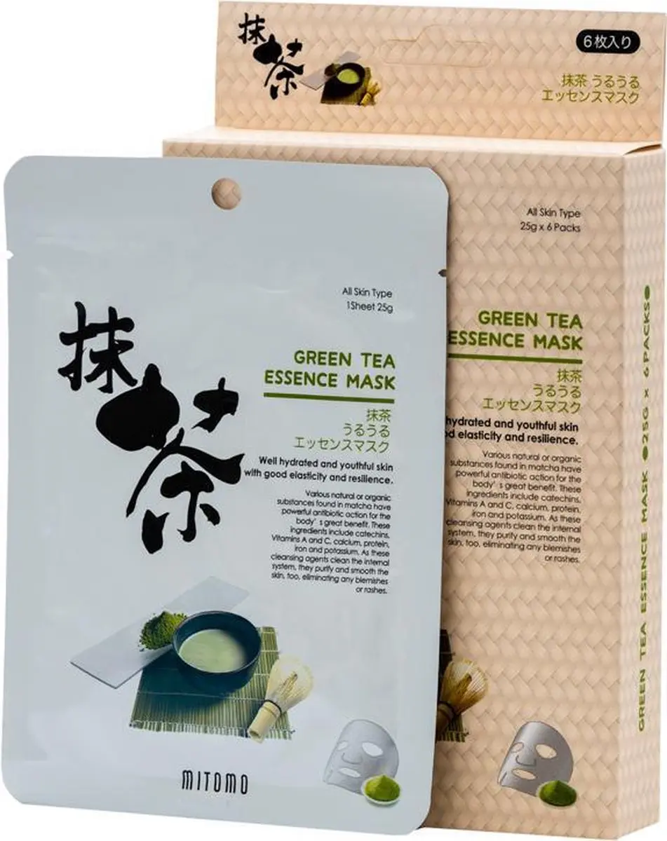 Mitomo Green Tea Matcha Gezichtsmasker