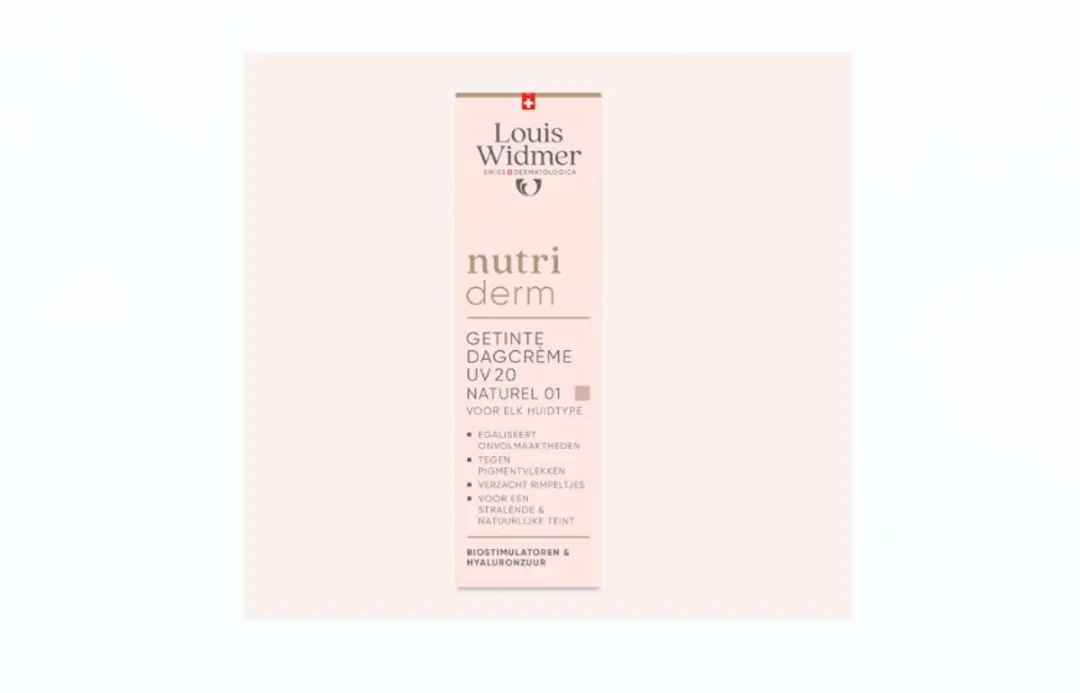 Louis Widmer Nutriderm Getinte Dagcrème UV20 30ml - Parfumvrij