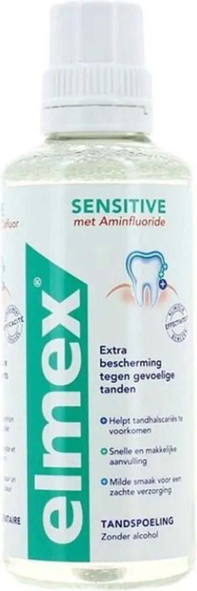 Elmex Sensitive Mondwater 400ml - 3 Stuks