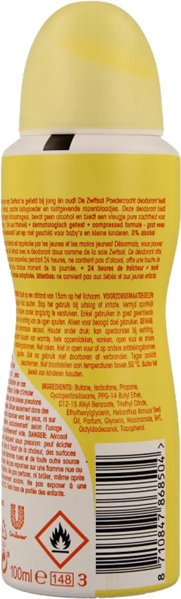 Zwitsal Poederzacht Deodorant Spray 100ml