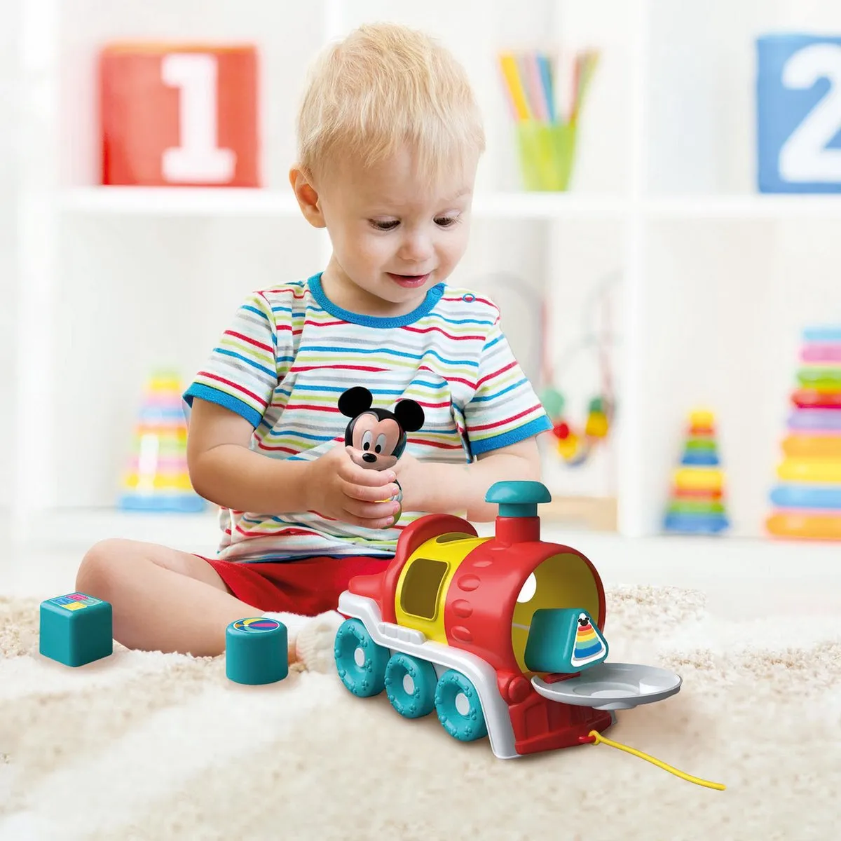 Clementoni Disney Vormenstoof Trein Mickey Mouse 17900